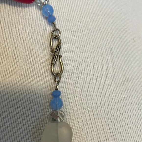 Blown glass pendant statement necklace - Picture 4 of 6